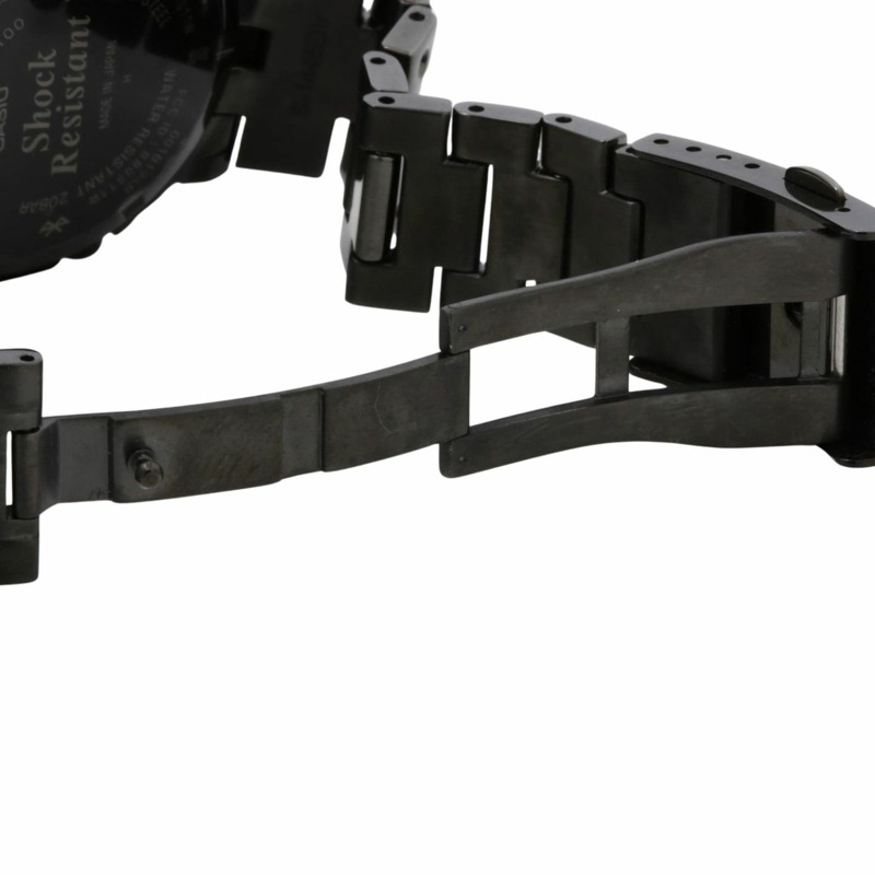 卡西歐 G-SHOCK 全金屬 2100 系列 GMB2100BD1AJF 男士數位類比雙顯腕錶，黑色，不鏽鋼錶殼-5