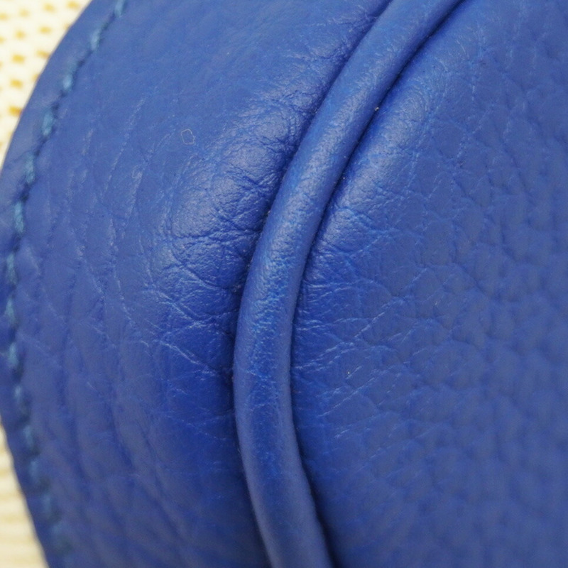 愛馬仕 Hermès Garden TPM Verso Toile H Ecru Tesaire Blue France Z Stamp 女士手提包-5