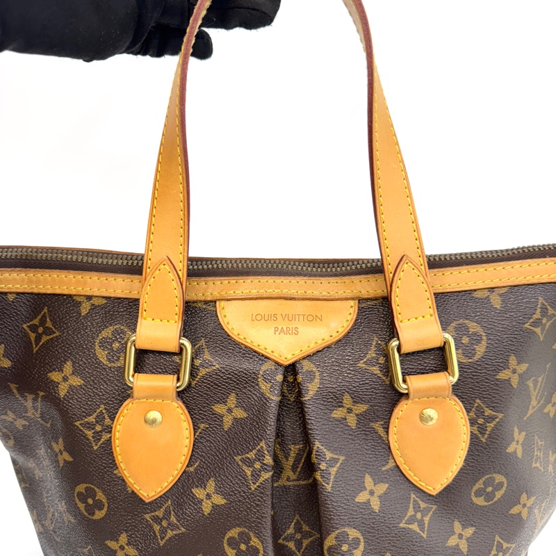 🥨路易威登派拉蒙LV原花抓皺palermo一字拉鍊水餃包M40145-16