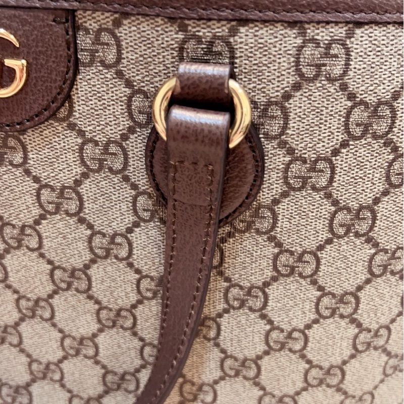 Gucci中號雙提把拖特包-7