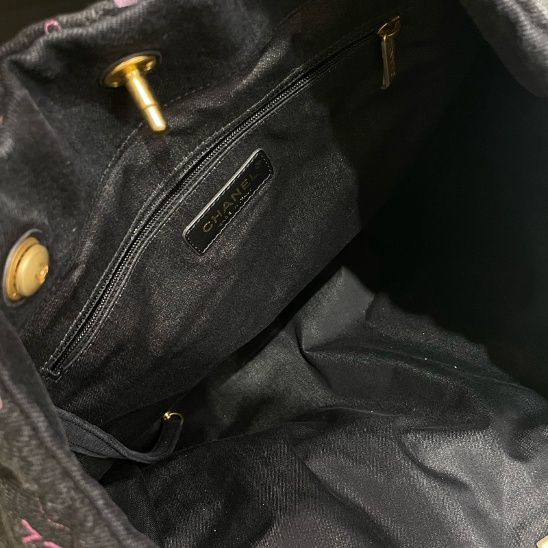 ▪️富貴選物FUGUEI▪️ Chanel 限量款 塗鴉單寧托特包-6