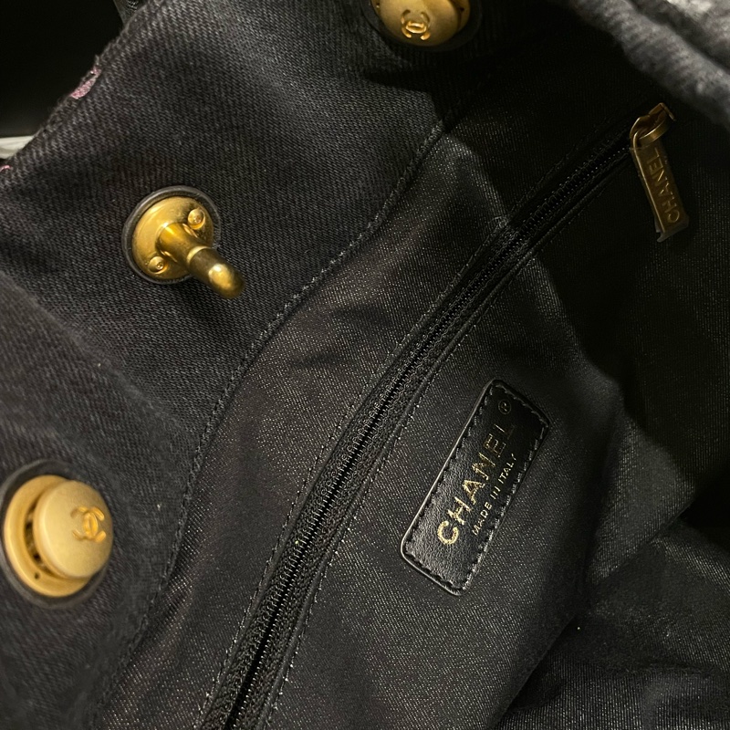 ▪️富貴選物FUGUEI▪️ Chanel 限量款 塗鴉單寧托特包-7