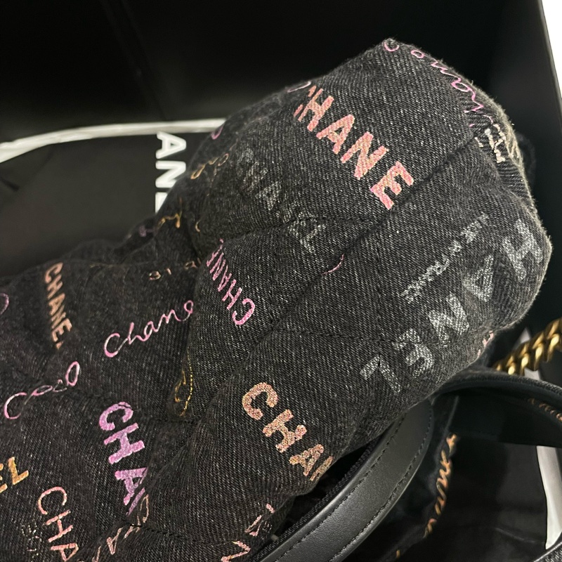 ▪️富貴選物FUGUEI▪️ Chanel 限量款 塗鴉單寧托特包-8