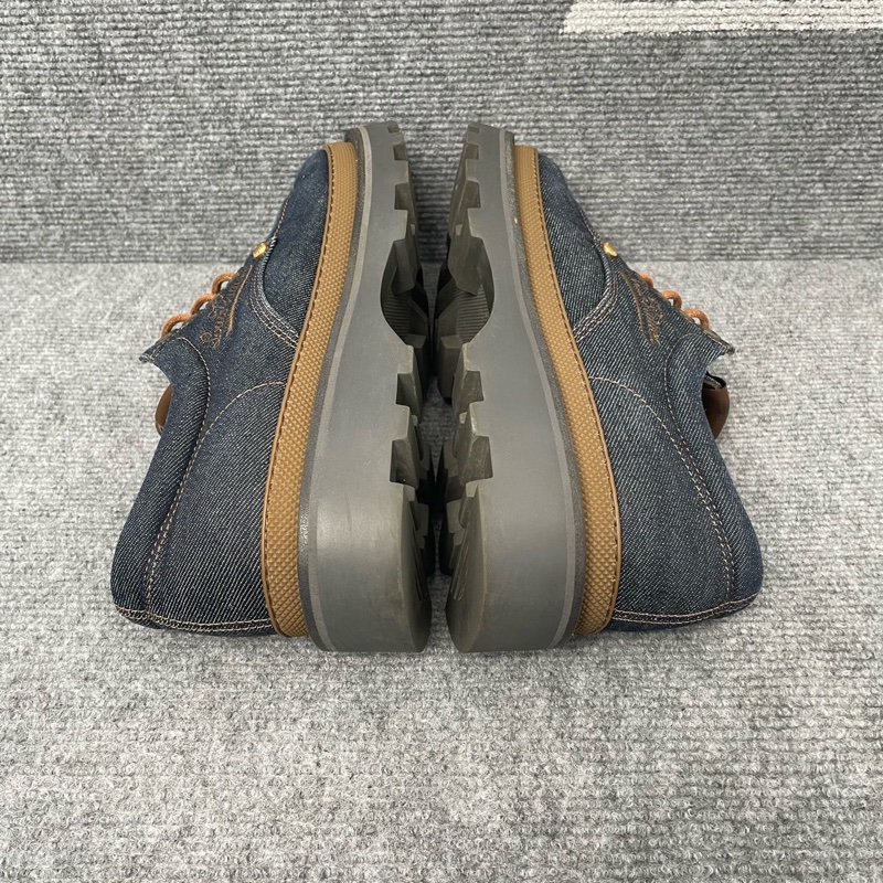 98 新LV 藍色牛仔帆布樂福鞋41碼-5