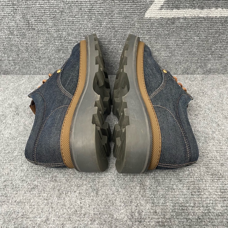 98 新LV 藍色牛仔帆布樂福鞋41碼-6