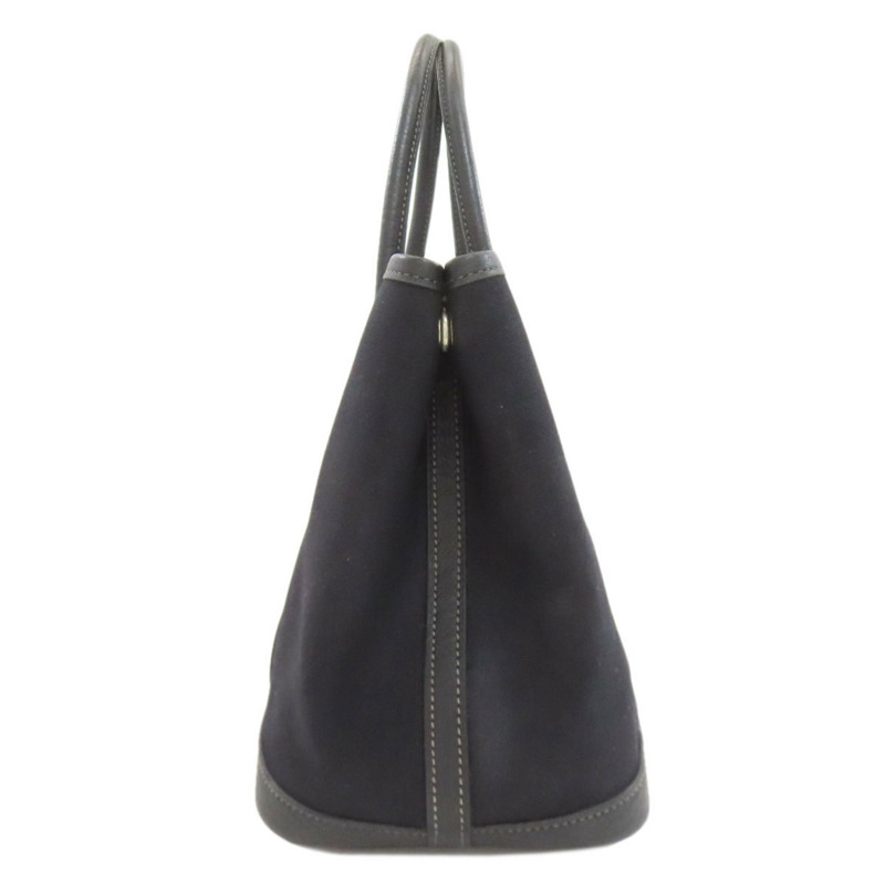 愛馬仕 Garden Party TPM Toile Officier 手提包，銀色五金配件，女士，愛馬仕-2