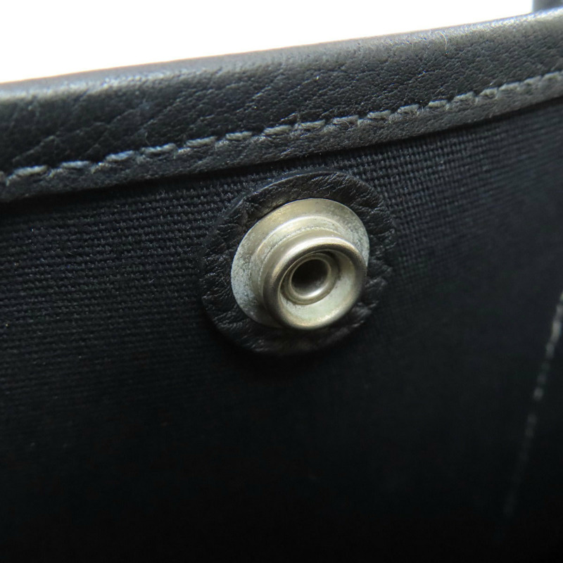 愛馬仕 Garden Party TPM Toile Officier 手提包，銀色五金配件，女士，愛馬仕-10