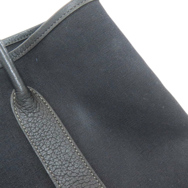 愛馬仕 Garden Party TPM Toile Officier 手提包，銀色五金配件，女士，愛馬仕-12