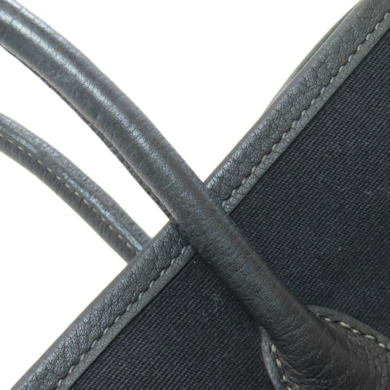 愛馬仕 Garden Party TPM Toile Officier 手提包，銀色五金配件，女士，愛馬仕-17