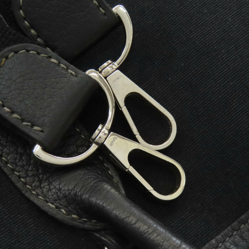 愛馬仕 Garden Party TPM Toile Officier 手提包，銀色五金配件，女士，愛馬仕-21