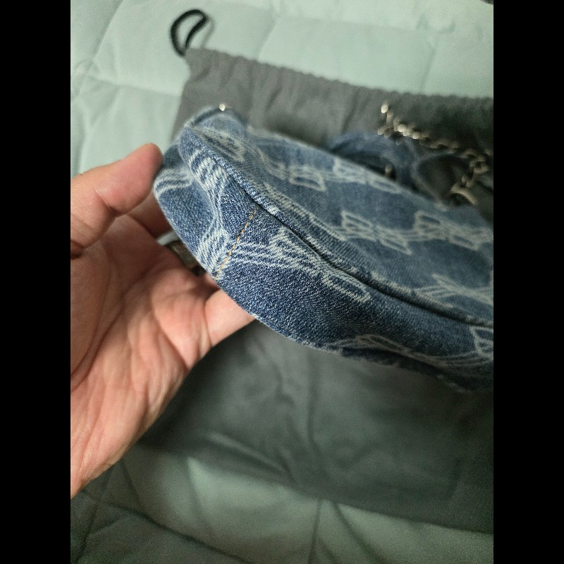 Balenciaga 巴黎世家 le cargo 牛仔腋下包-2