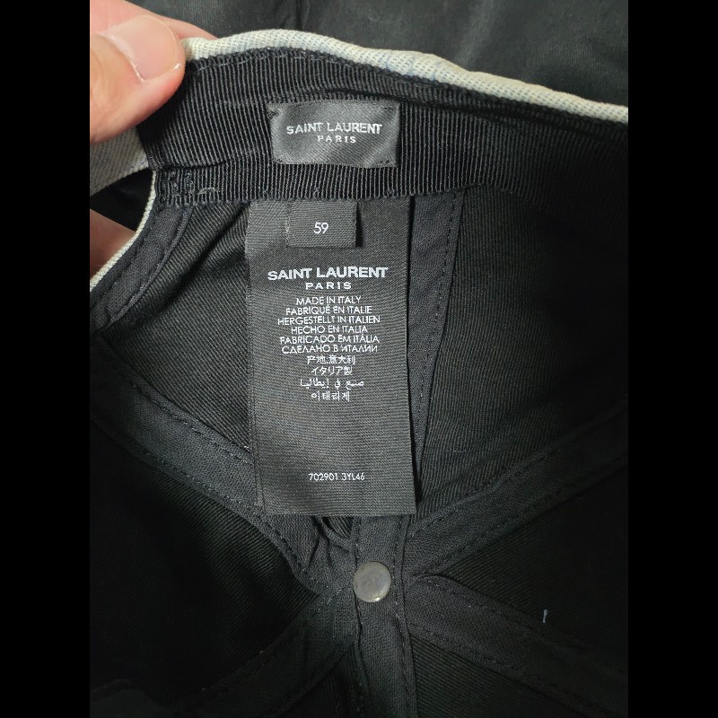 Saint Laurent YSL 牛仔棒球帽 59-3