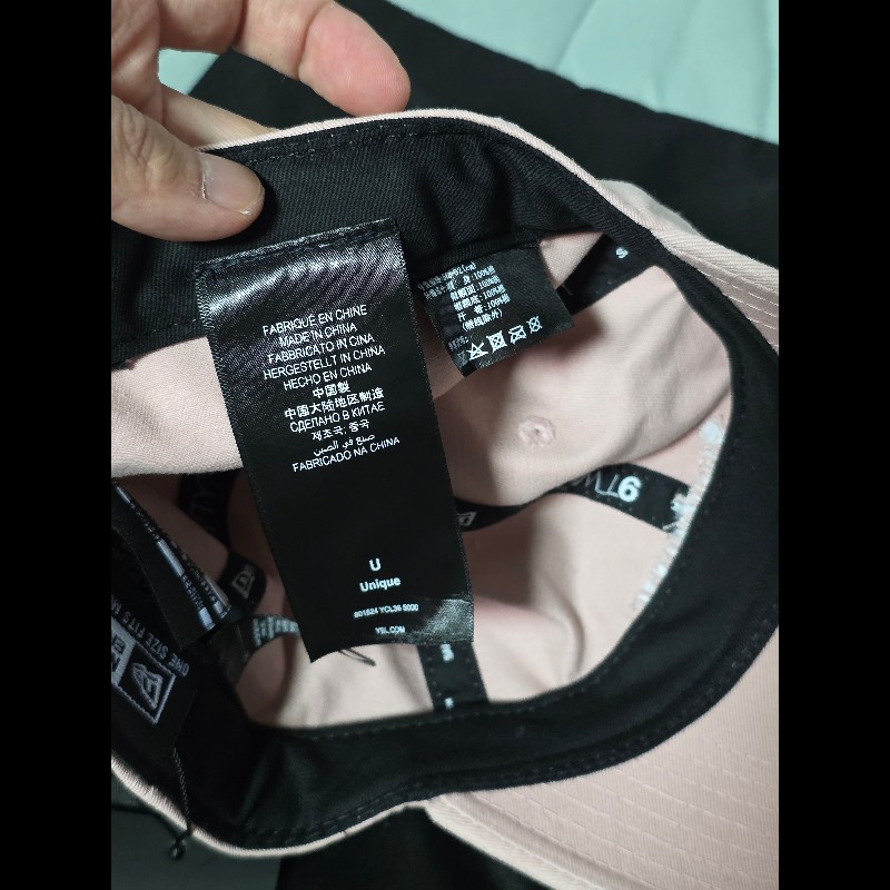 Saint Laurent YSL new era 聯名刺繡棒球帽 粉色-5