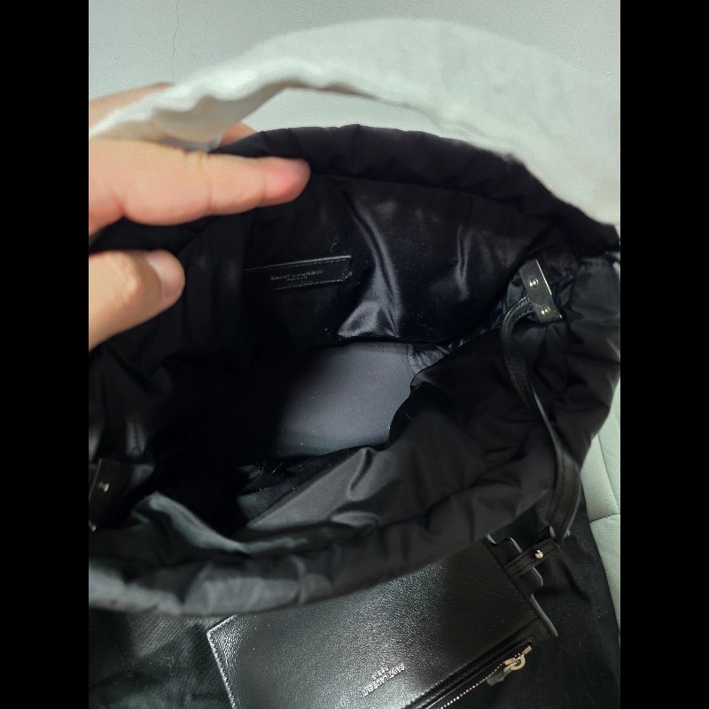 Saint Laurent YSL 尼龍束口水桶包-4