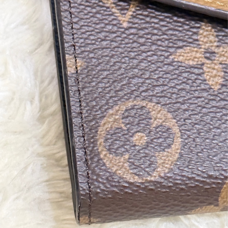 9新以上✨專櫃28900 LV晶片款 M80726長夾 皮夾 發財錢包-3