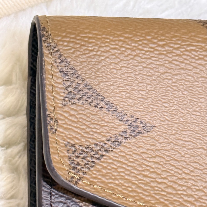 9新以上✨專櫃28900 LV晶片款 M80726長夾 皮夾 發財錢包-4