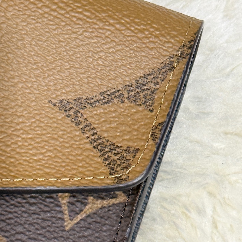 9新以上✨專櫃28900 LV晶片款 M80726長夾 皮夾 發財錢包-6