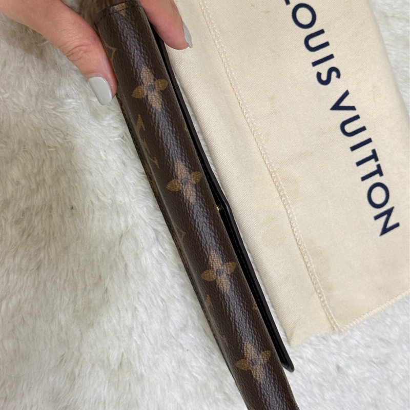 9新以上✨專櫃28900 LV晶片款 M80726長夾 皮夾 發財錢包-15