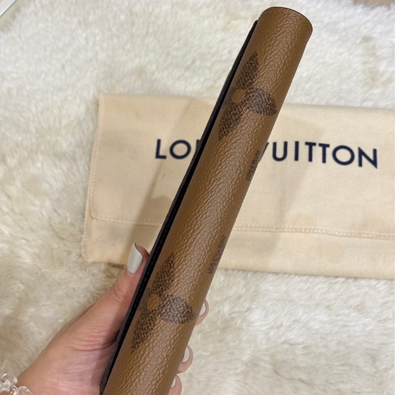 9新以上✨專櫃28900 LV晶片款 M80726長夾 皮夾 發財錢包-16