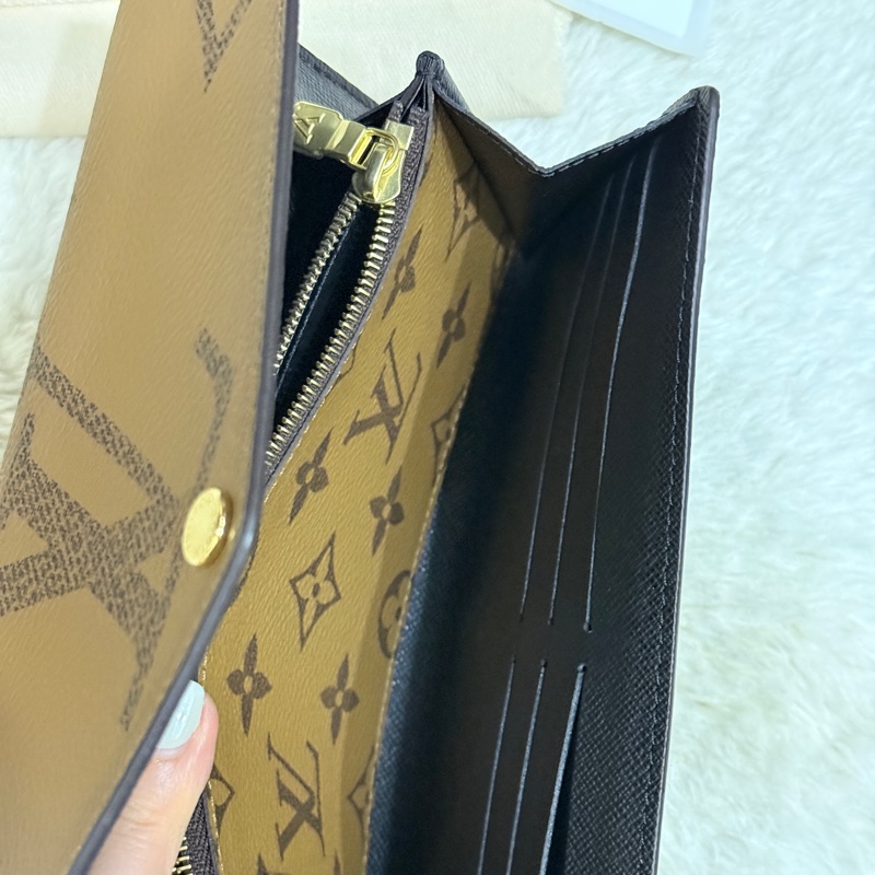 9新以上✨專櫃28900 LV晶片款 M80726長夾 皮夾 發財錢包-27