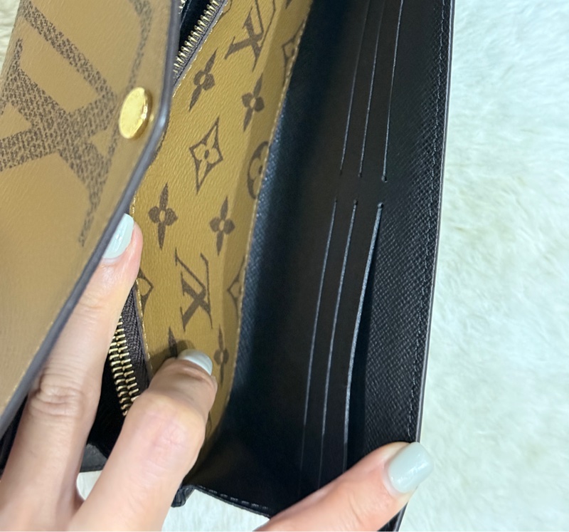 9新以上✨專櫃28900 LV晶片款 M80726長夾 皮夾 發財錢包-28