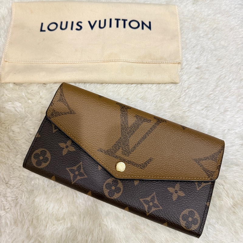 9新以上✨專櫃28900 LV晶片款 M80726長夾 皮夾 發財錢包-42