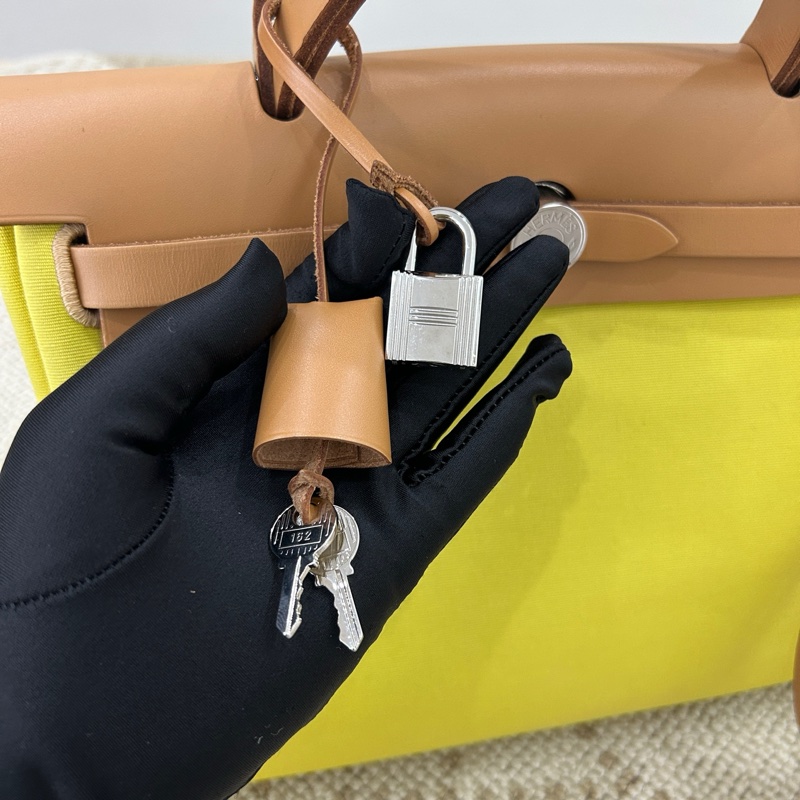 Hermes✨Herbag 31 檸檬黃 Y刻-13