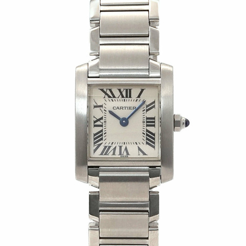 卡地亞 Tank Française SM W51008Q3 女士象牙石英腕錶