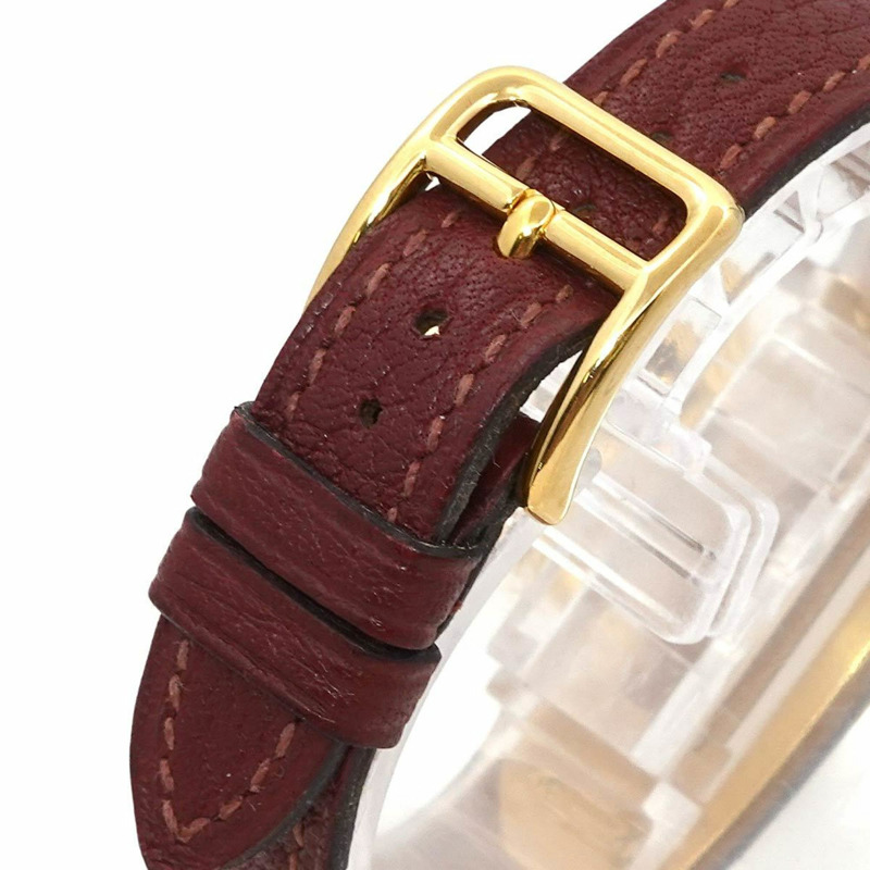 愛馬仕 Kelly 女士腕錶，波爾多紅石英錶，附 Cadena 錶鍊-7