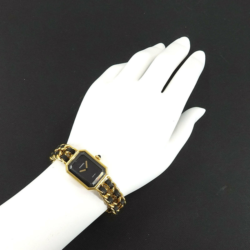 香奈兒 Premiere 女士腕錶,L 碼,H0001,黑金配色,石英機芯-2