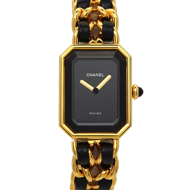 香奈兒 Premiere 女士腕錶,L 碼,H0001,黑金配色,石英機芯-0