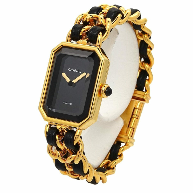 香奈兒 Premiere 女士腕錶,L 碼,H0001,黑金配色,石英機芯-1