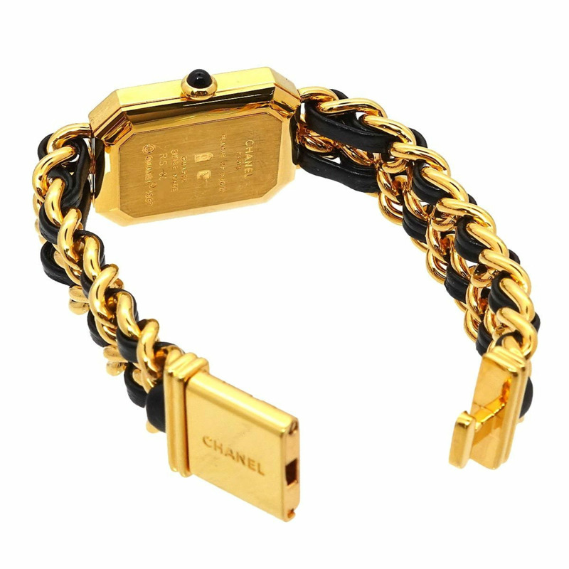 香奈兒 Premiere 女士腕錶,L 碼,H0001,黑金配色,石英機芯-3