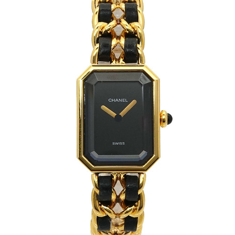 香奈兒 (CHANEL) Premiere 女士腕錶，M 碼，H0001，黑金配色，石英機芯