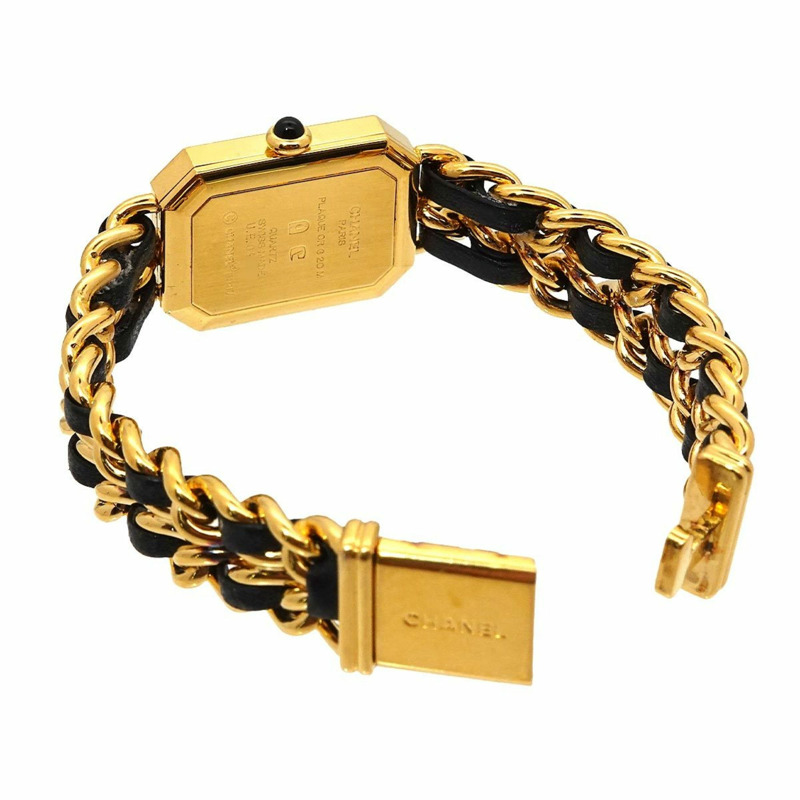 香奈兒 (CHANEL) Premiere 女士腕錶,M 碼,H0001,黑金配色,石英機芯-3