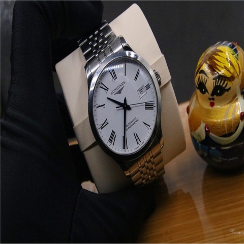 浪琴開創者系列男士機械腕表L2.820.4.11.6 38.5mm  98新 天文台機芯 性價比高