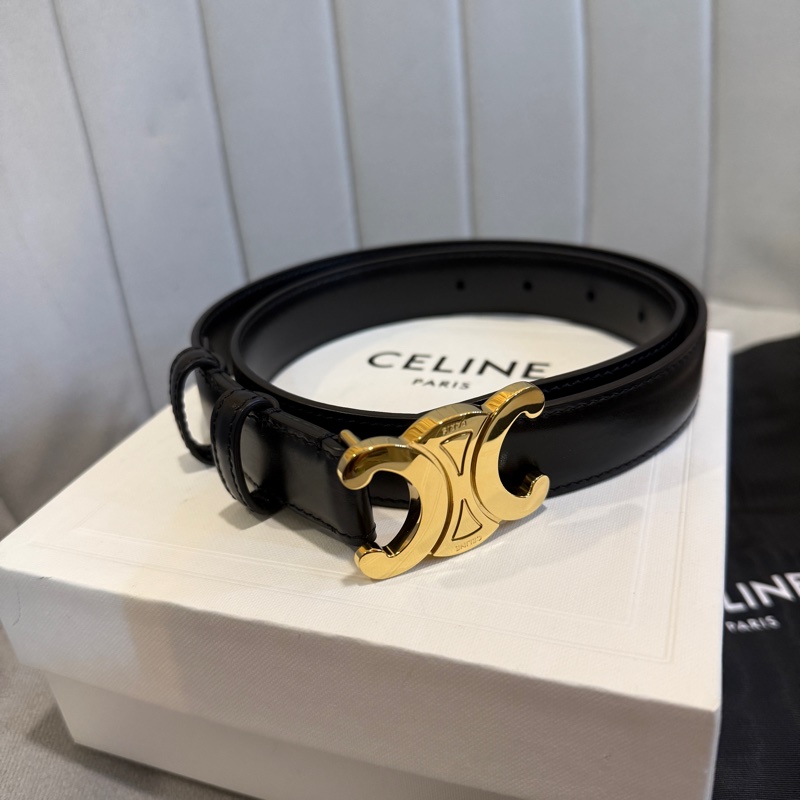 Celine凱旋門經典皮帶 70cm-5