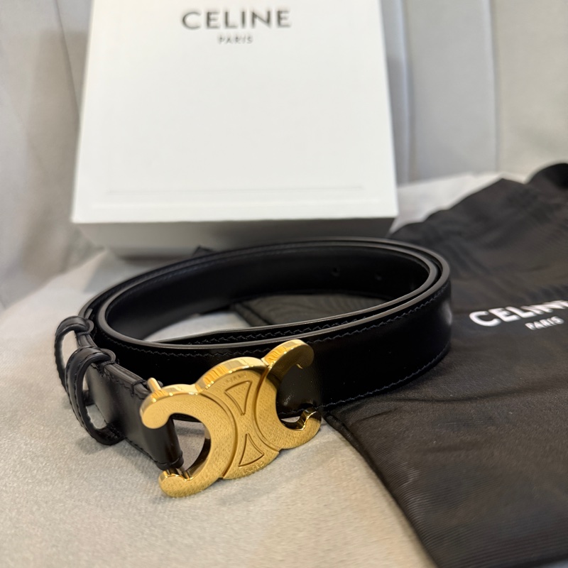 Celine凱旋門經典皮帶 70cm-6