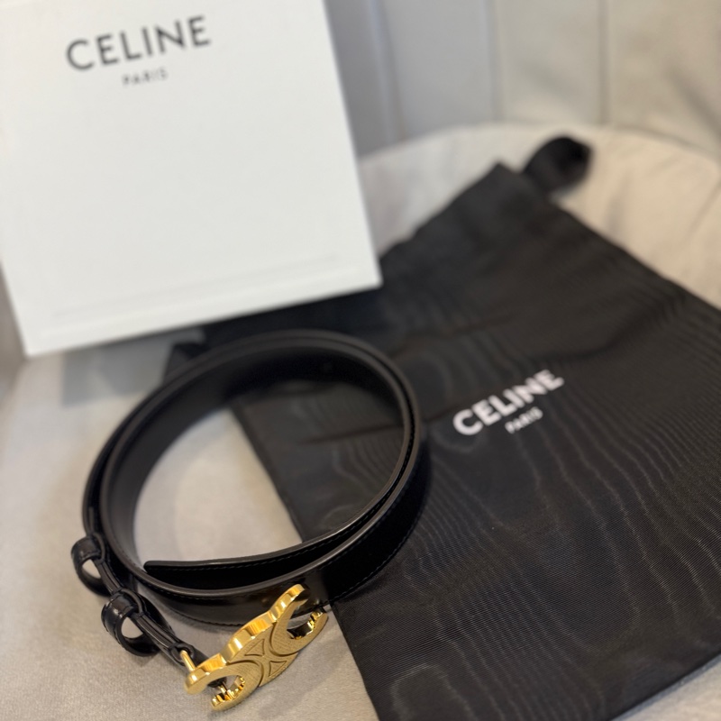 Celine凱旋門經典皮帶 70cm-16