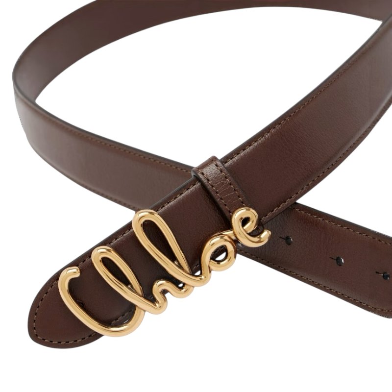 🎉新品好折扣✨Chloe Iconic 女款小牛皮 1.8公分寬標誌腰帶 S 85/ M90 / L95公分 棕色及黑色可選-2