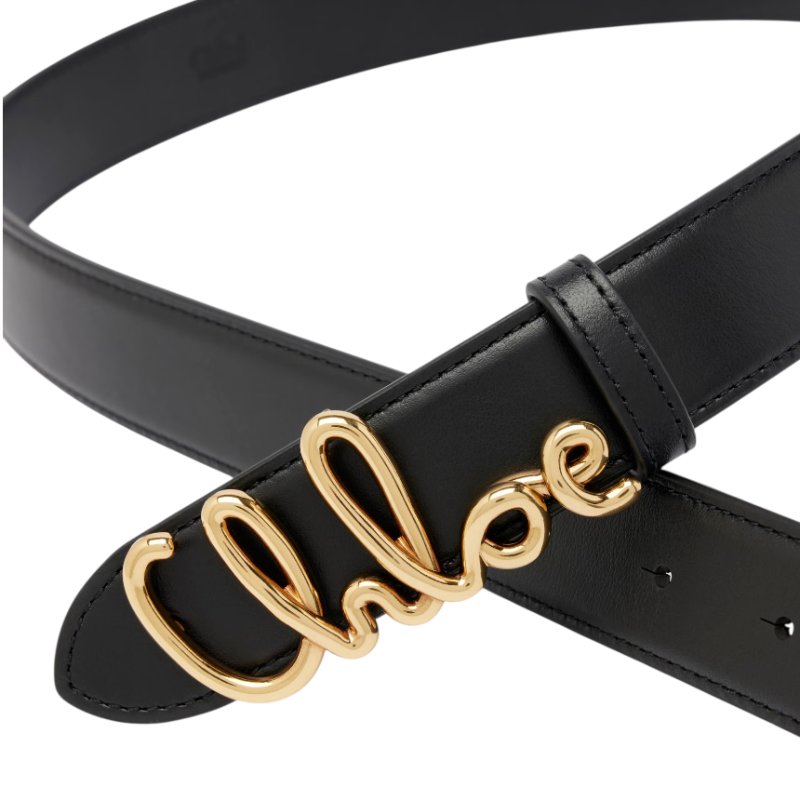 🎉新品好折扣✨Chloe Iconic 女款小牛皮 1.8公分寬標誌腰帶 S 85/ M90 / L95公分 棕色及黑色可選-6