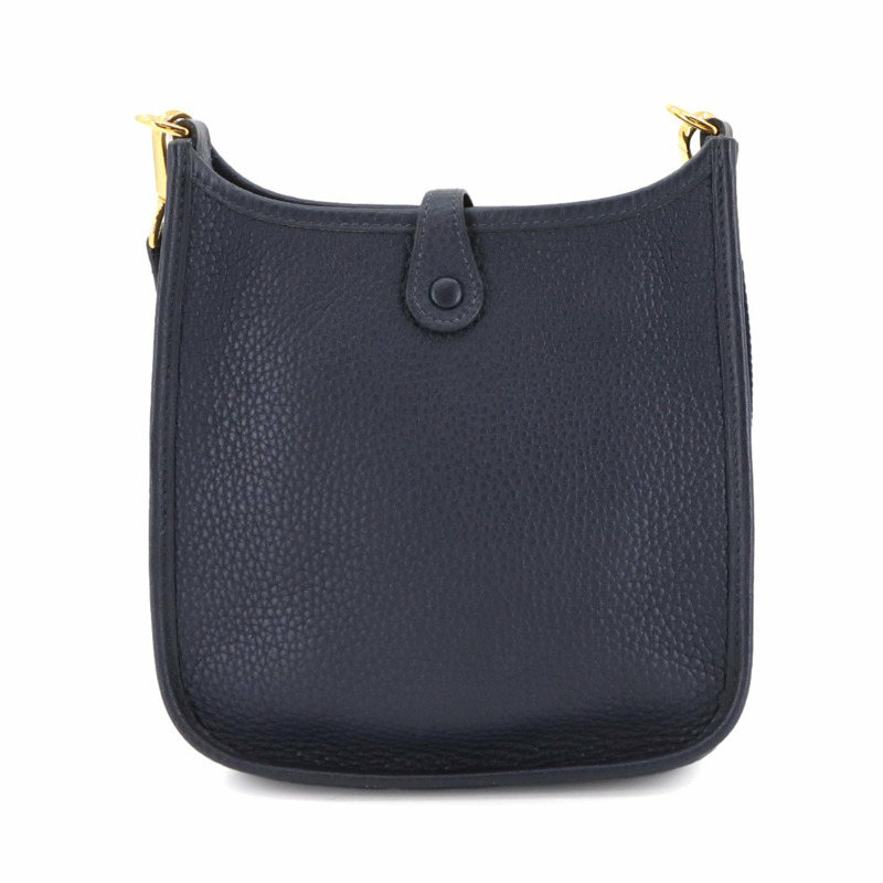 愛馬仕 Hermès Evelyne TPM 肩背包，Taurillon Clemence 藍色夜光款，搭配金色五金配件和 Y 字印記-1