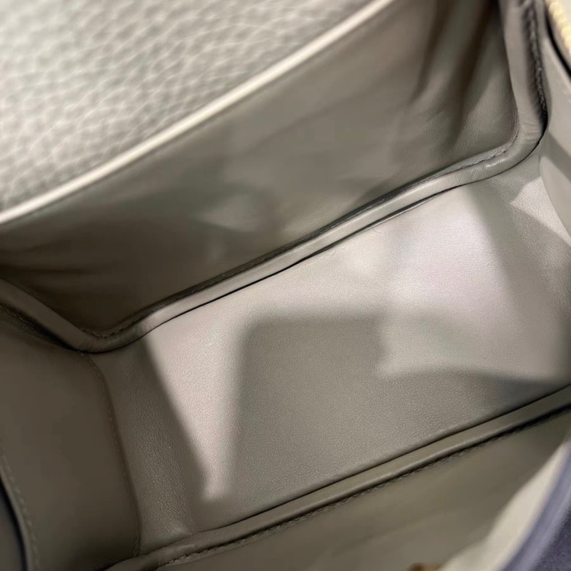 二代 Hermes愛馬仕mini Lingy鼠尾草綠金扣B刻-6