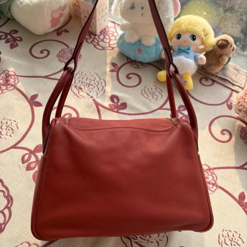 愛馬仕Hermes南瓜色lindy30 T刻 成色極品 99新evercolor皮 耐磨耐造 顏色高級-3