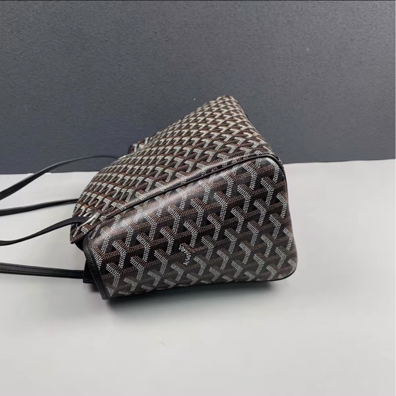 通勤神包😍99新🆕Goyard黑色Rouette tote通勤包托特單肩手提包-8