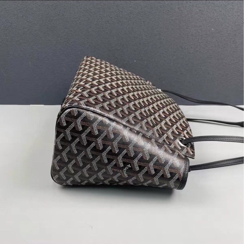 通勤神包😍99新🆕Goyard黑色Rouette tote通勤包托特單肩手提包-9