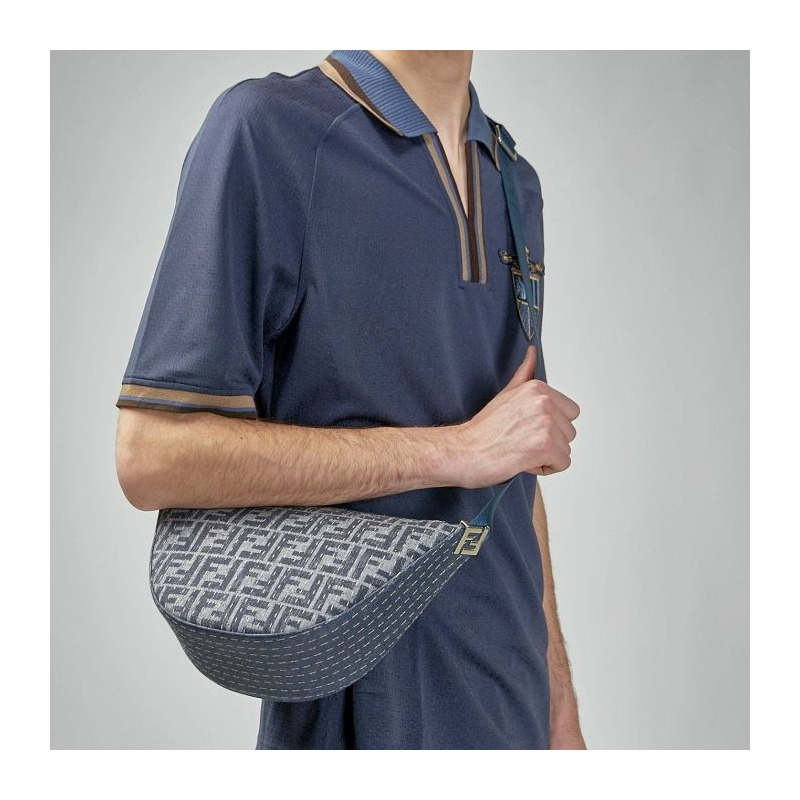 FENDI Melon 小號 FF 牛仔包 7VA635 ATVU F1CJ3-7