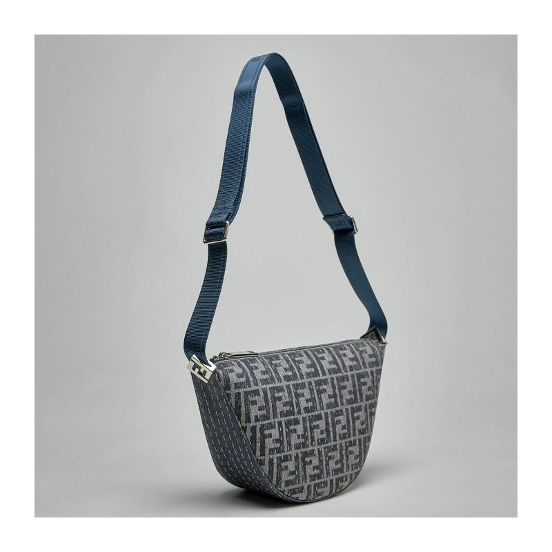 FENDI Melon 小號 FF 牛仔包 7VA635 ATVU F1CJ3-5