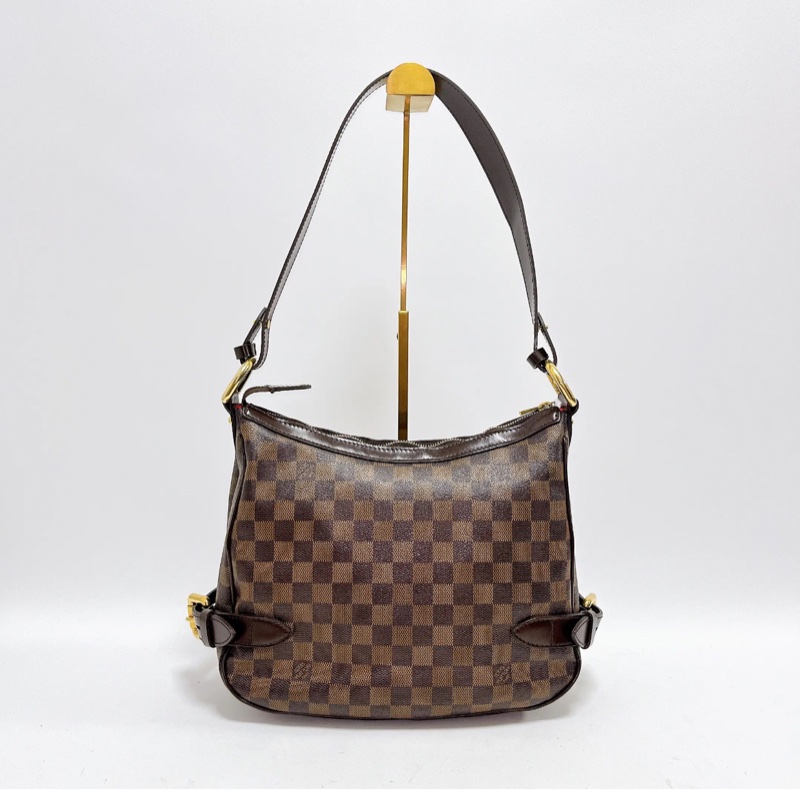 【93%新✨】LV棕色棋盤格中古腋下包｜單肩包 Damier Ebene Highbury-1