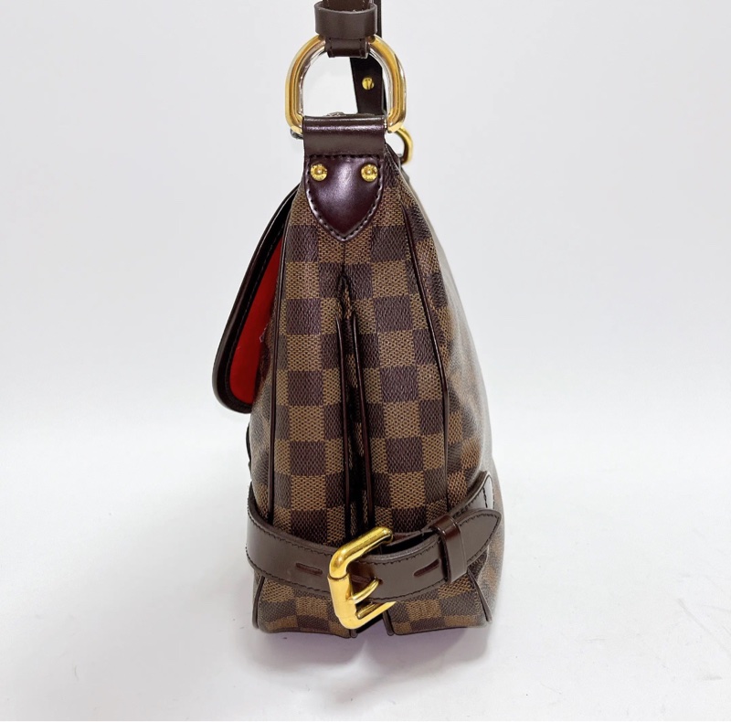 【93%新✨】LV棕色棋盤格中古腋下包｜單肩包 Damier Ebene Highbury-3